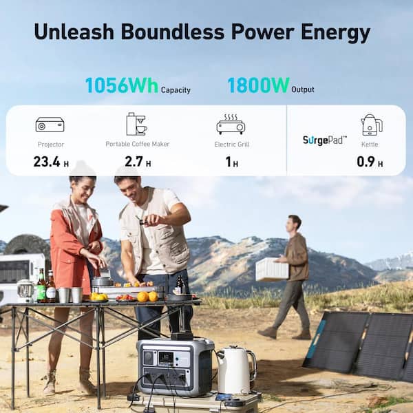 Anker SOLIX C1000X Portable Power Station (1056Wh, 1800W)