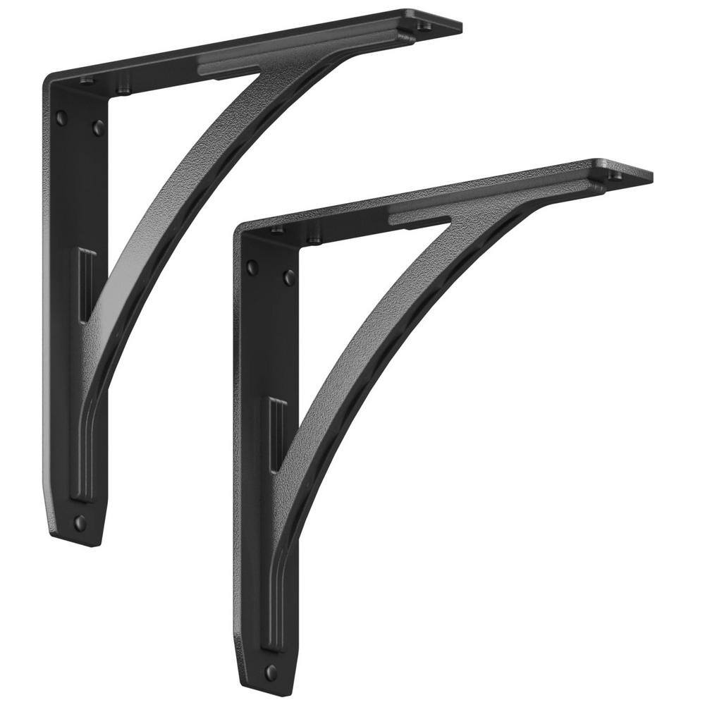 Sullivan 10 in. L Black Iron Heavy Duty Shelf Bracket (2-Pack) price history on PriceWatchPro