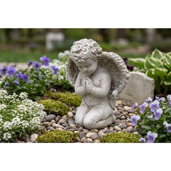 E*様 praying MARCHINGBANDPOLO GREYデザイン セッ Athens Stonecasting Medium Praying Angel Concrete Garden Statue 09