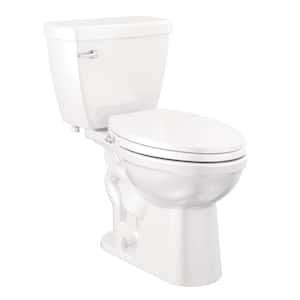 Foundations Bidet Seat 2-piece 1.28 GPF Single Flush Elongated Toilet in White