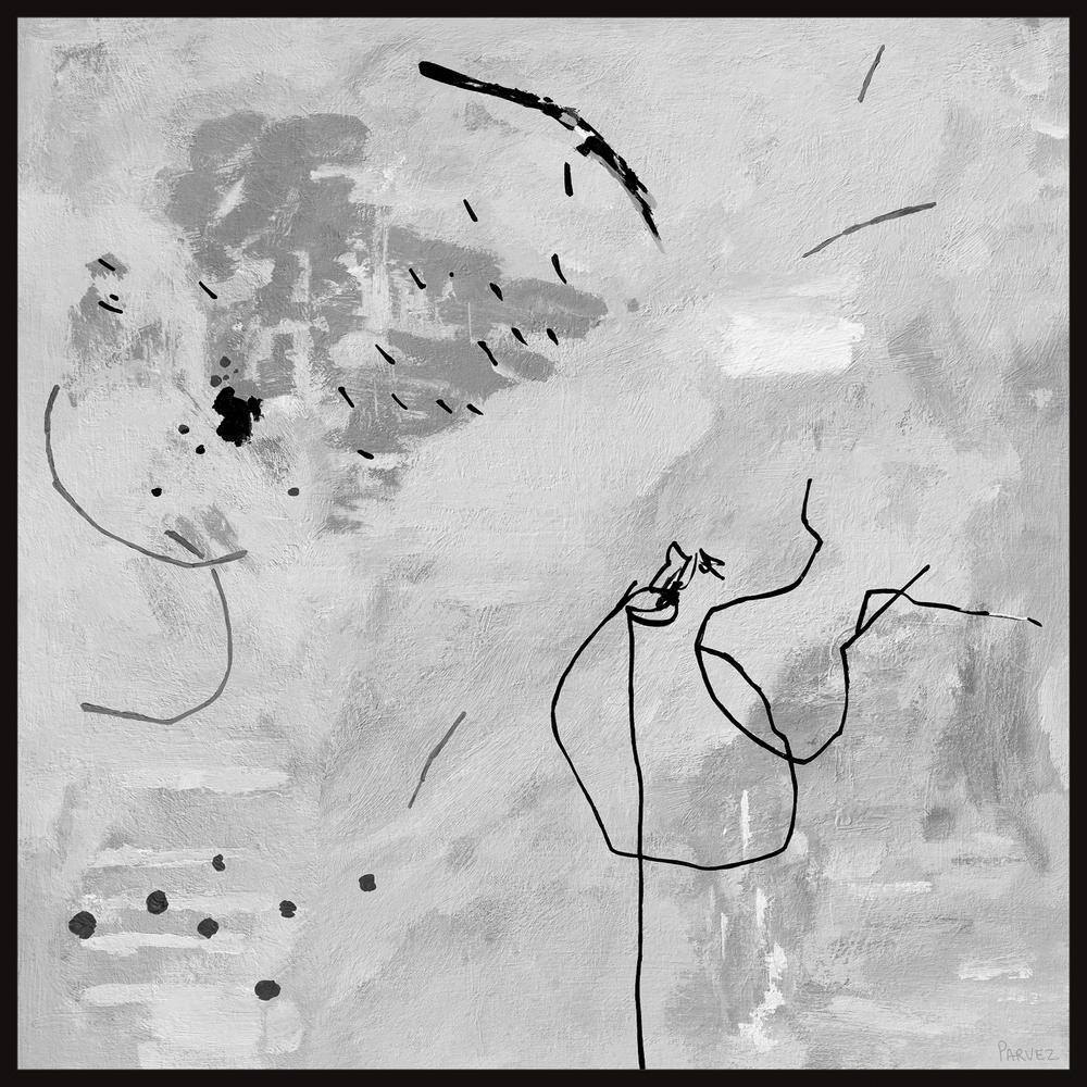 Random Division by Parvez Taj Floater Framed Canvas Abstract Art Print 12 i
