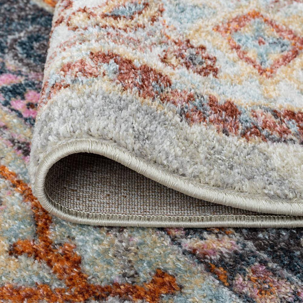 Tayse Wakefield 8 X 10 (ft) Gray Indoor Spot Clean Only Area Rug