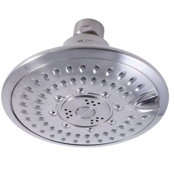 Delta Touch-Clean 5-Spray 5 in. Fixed Shower Head in Stainless