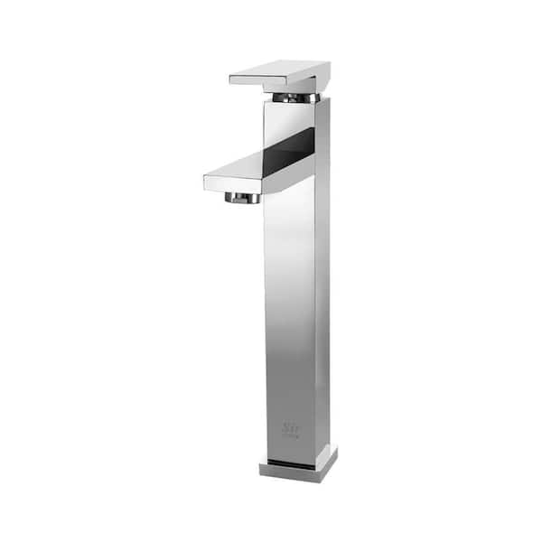 Sir Faucet Single Hole Single-Handle Bathroom Faucet in Chrome