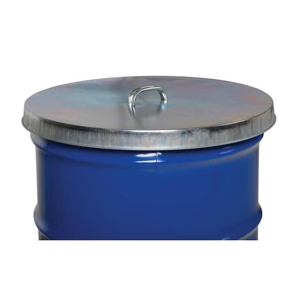 Drum Cover Closed Head Galvanized Steel 55 Gallon Drums Can Covers Top Rim Lid 