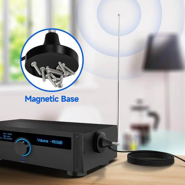 Magnetic Base FM Radio Antenna For Denon Pioneer Onkyo Yamaha Marantz Sherwood Indoor Digital Hd Rad I.1310828656 - View #8