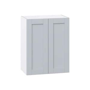 Cumberland Light Gray Shaker Assembled Wall Kitchen Cabinet with Full Height Door (24 in. W x 30 in. H x 14 in. D)