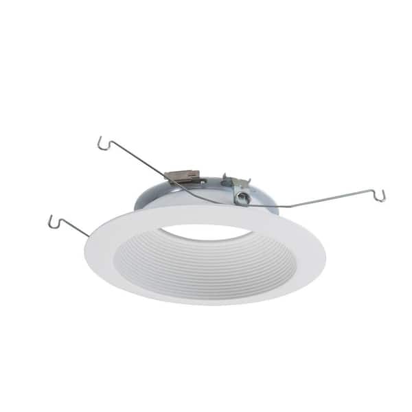 HALO ML 6 in. Matte White LED Recessed Ceiling Light Attachable Module Trim with Baffle