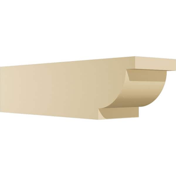 Ekena Millwork Standard Alpine 6 in. W x 6 in. H x 24 in. D Signature Urethane Rafter Tail Outlooker