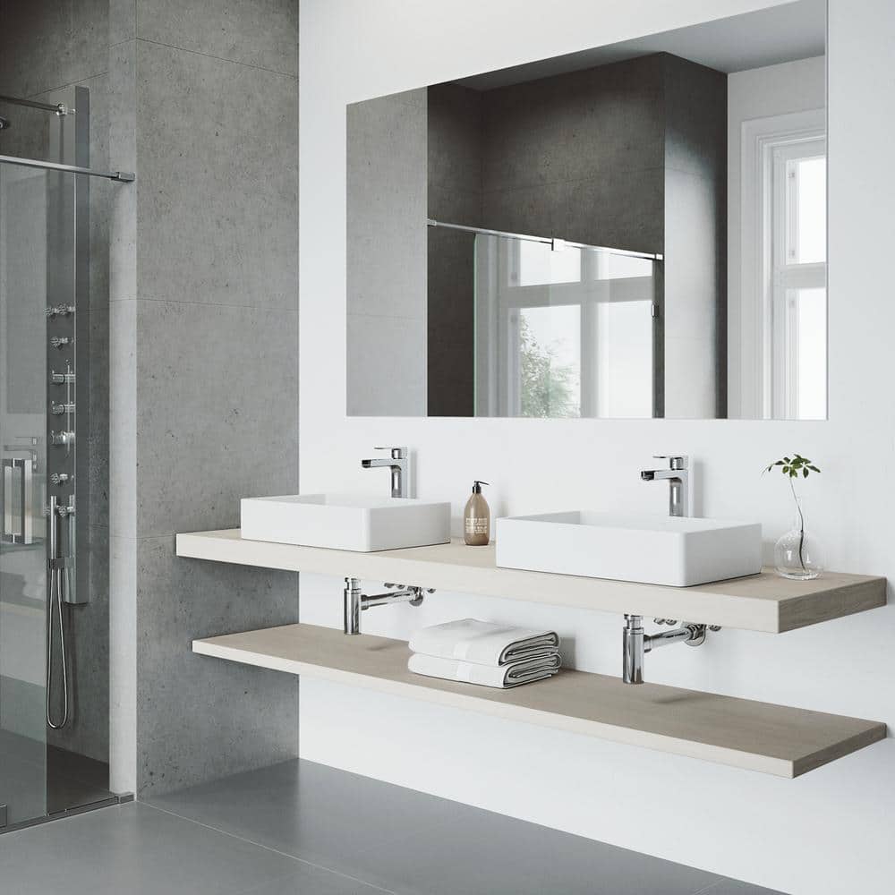 Amada Chrome Single Handle Vessel Sink Faucet