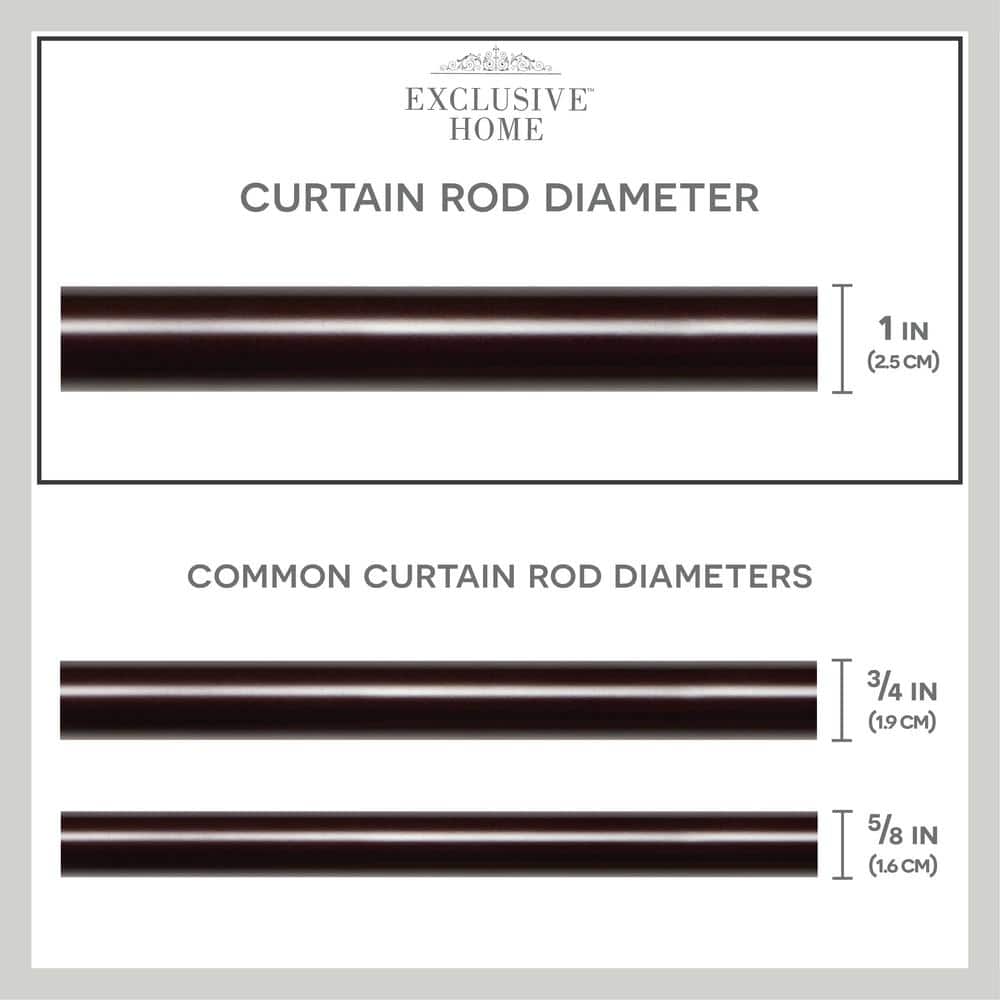 Matte Black Adjustable Iron Curtain Rod with Carved Leaf Finials