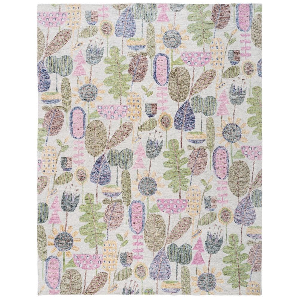 Jardin 8 ft. x 10 ft. Beige/Blue Abstract Garden Area Rug price history on PriceWatchPro