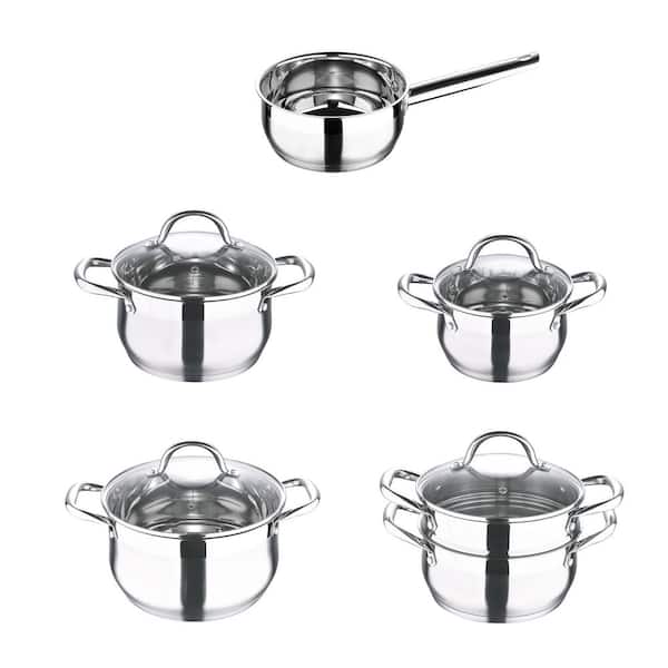 Bergner Ailantic Series Stainless Steel 2-qt Saucepan with Lid