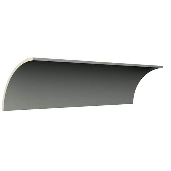 Ekena Millwork Faith 9.875 in. D x 14 in. W x 48 in. L Polyurethane Crown Moulding