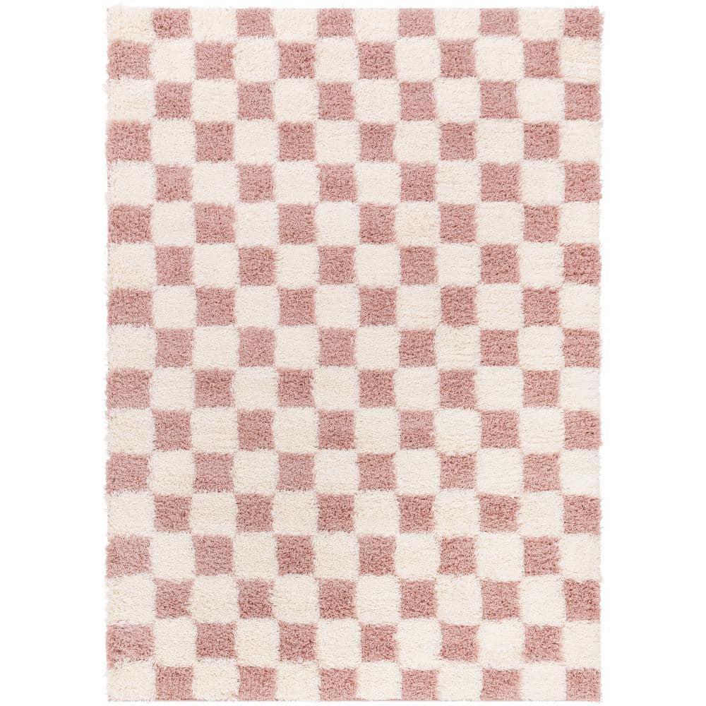 Urban Shag Dusty Pink/Cream 9 ft. x 12 ft. Fill in Later. Indoor Area Rug price history on PriceWatchPro