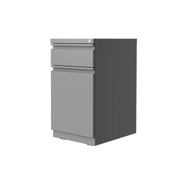 Hirsh 20 in. D 2-Drawer Arctic Silver Metal Letter Width 15in. W