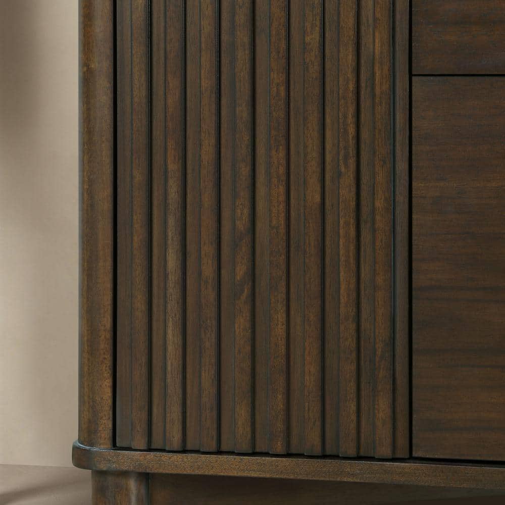 Gabi 42" Dark Walnut Freestanding Single Sink Vanity with Premium Countertop