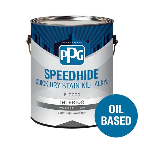 SPEEDHIDE 1 gal. White Oil-Based Interior Quick Dry Stain Kill Primer