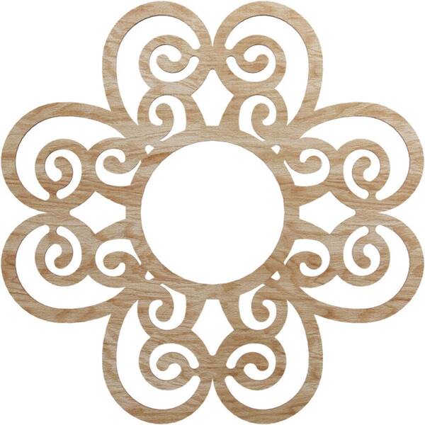 Ekena Millwork 0.25 in. x 7.5 in. x 22 in. Wood Medallion Moulding