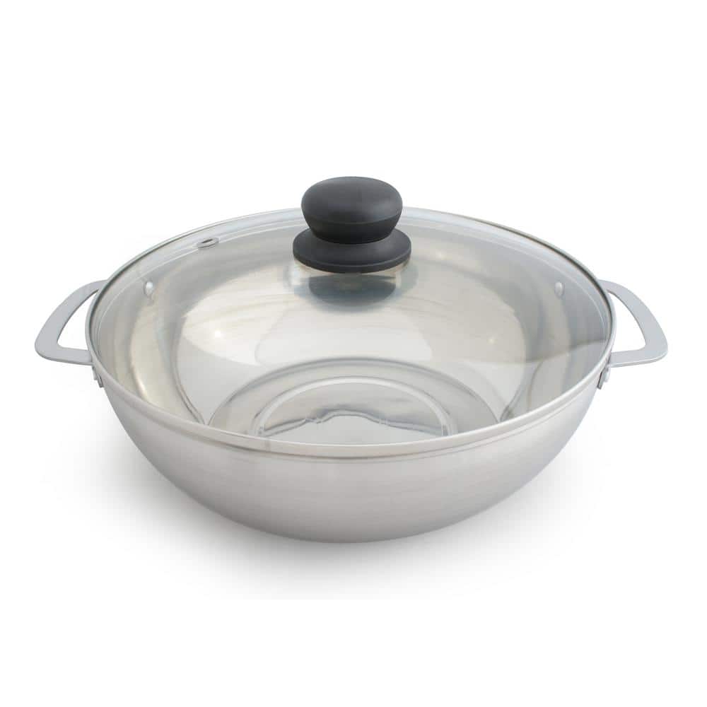 Black Ceramic 11" Induction Cooktop with Stainless Steel Pot