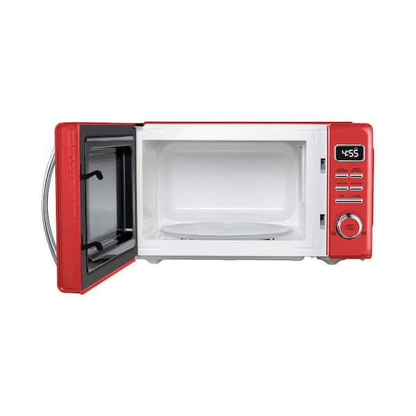WOR07R3ZER by Winia - 0.7 cu. ft. Retro Countertop Microwave - Red