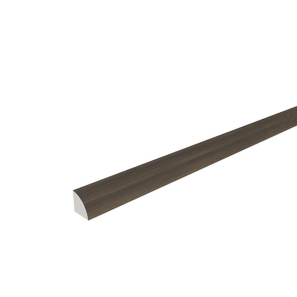 EverLux Basic Hickory 0.75 in. T x 0.75 in. W x 94.5 in. L Quarter Round Molding (4-Pack)