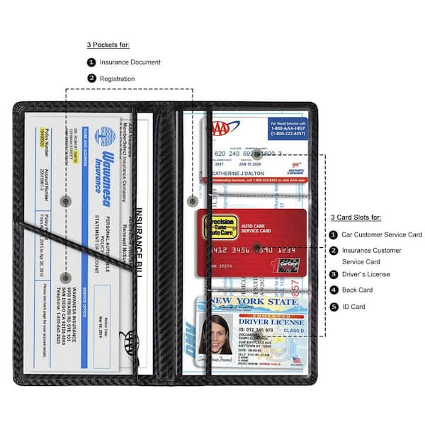 diy gift card sleeve Just Call Moe Vehicle Registration and Insurance Card Holder main image 0