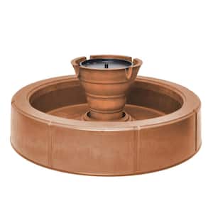 Lago Cordless Pond Fountain Tiered, Brownstone