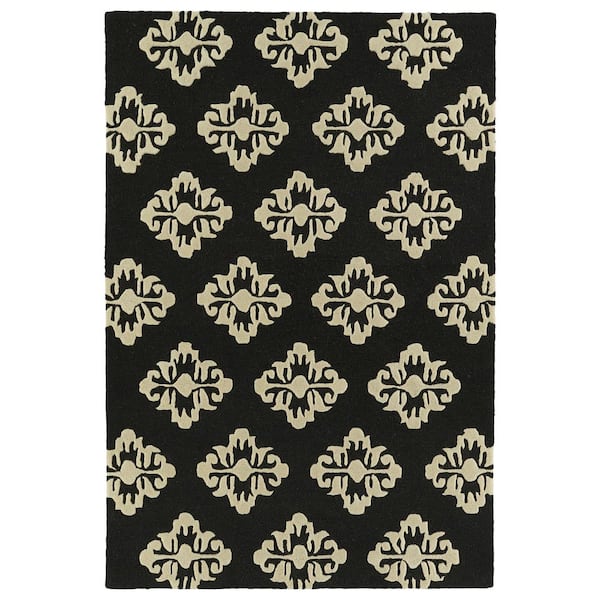 Kaleen Spaces Black 5 ft. x 7 ft. Area Rug