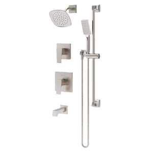 Verity 2-Handle Tub and Shower and Hand Shower Trim Kit - 1.5 GPM (Valve Not Included)