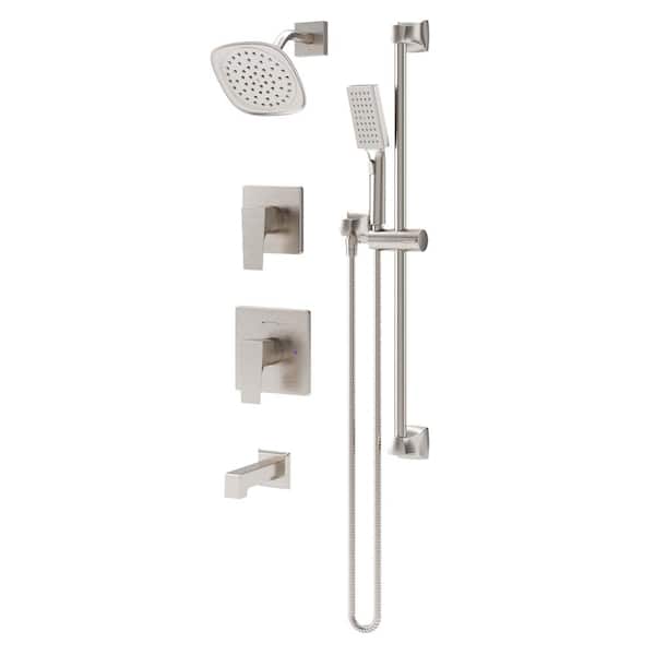 Symmons Verity 2-Handle Tub and Shower and Hand Shower Trim Kit - 1.5 GPM (Valve Not Included)