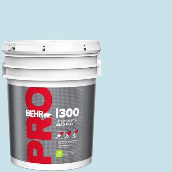 BEHR PRO 5 gal. #PPL-24 Endless Sky Dead Flat Interior Paint