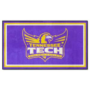 Tennessee Tech Purple 3 ft. x 5 ft. Golden Eagles Plush Area Rug