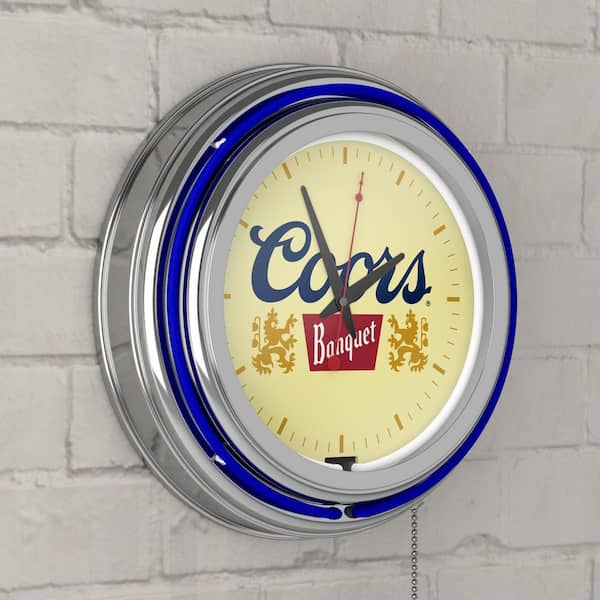 Trademark Global 14 in. Coors Banquet Neon Wall Clock CO1400 - The