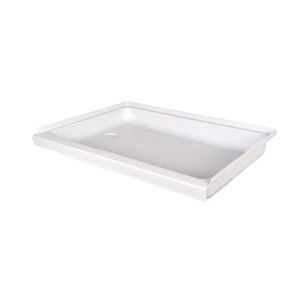 ICON Shower Pan Assembly SP2440LH-PW, Left Hand Drain