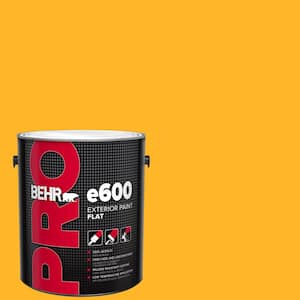 1 gal. #P260-7 Extreme Yellow Flat Exterior Paint