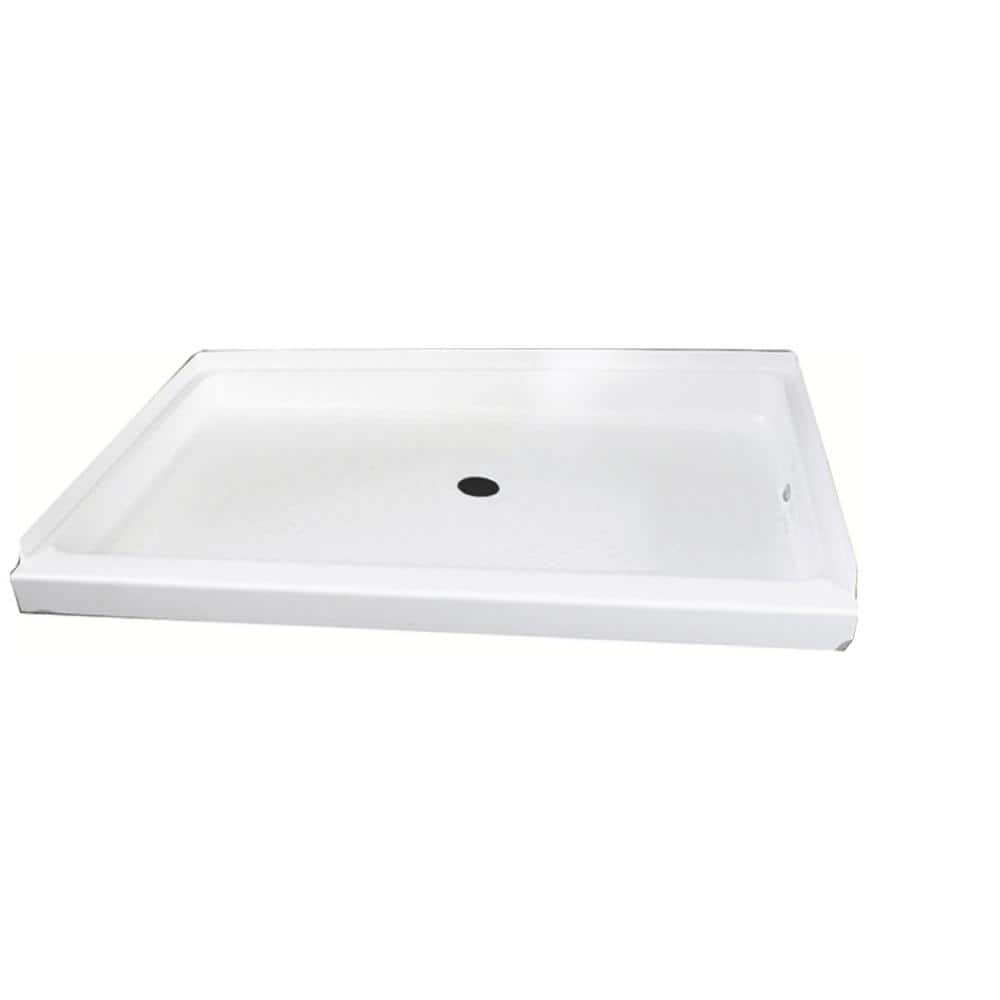 Center Drain Shower Base, 24 in. x 32 in., White price history on PriceWatchPro