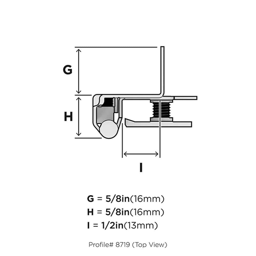 Satin Nickel 1/2 Inch Overlay Cabinet Hinge Pair