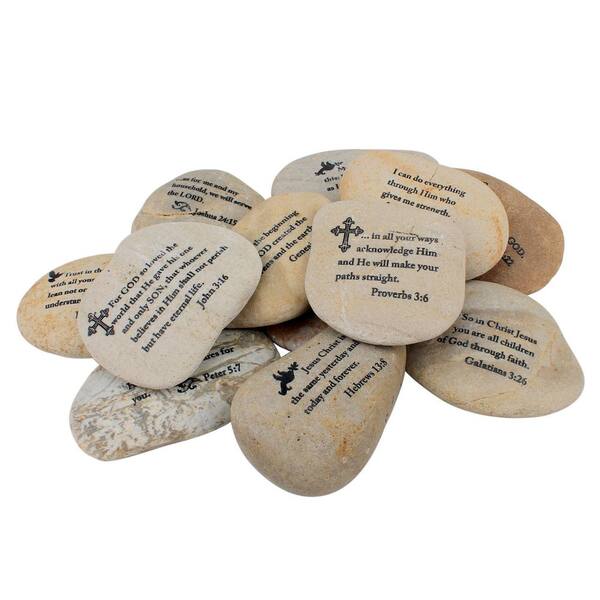 Stonebriar Collection Twelve Large Scripture Rocks - Assortment 1