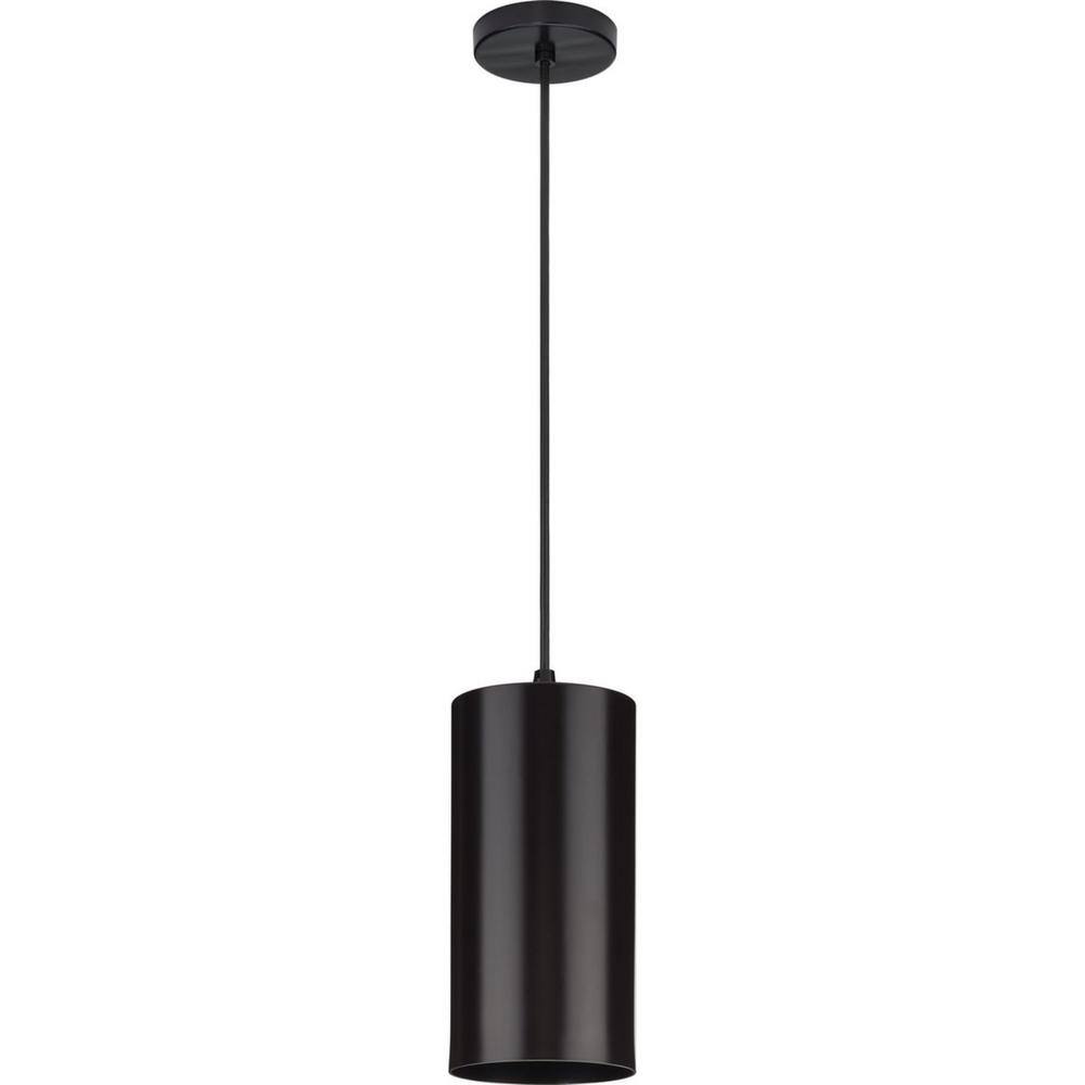 Antique Bronze 6" Aluminum Cylinder Outdoor Hanging Pendant Light