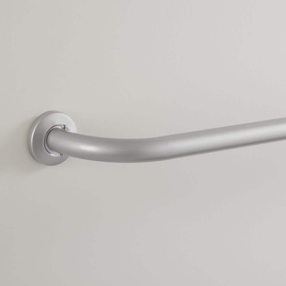 Eclipse Barnes 28 in. 48 in. Adjustable Blackout Wrap Curtain Rod 1