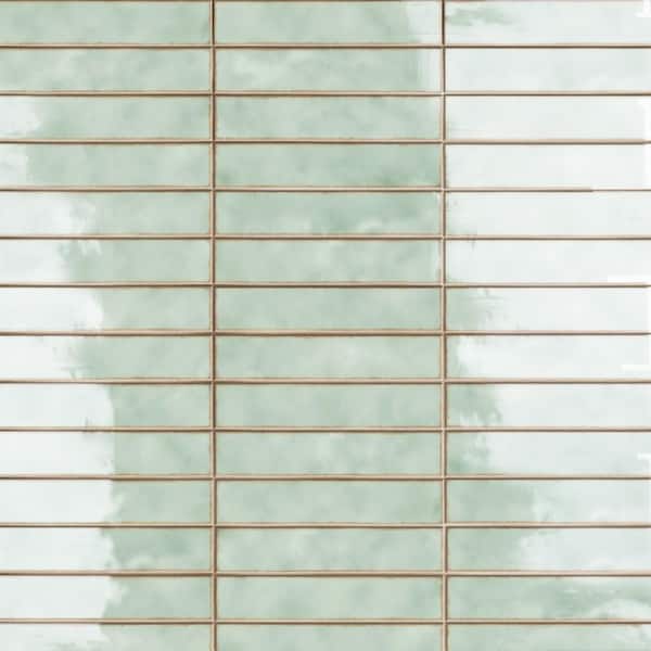 Merola Tile Hudson Studio Soho Brick Mint 1-7/8 in. x 9-3/4 in. Ceramic Wall Tile (6.24 sq. ft./Case)