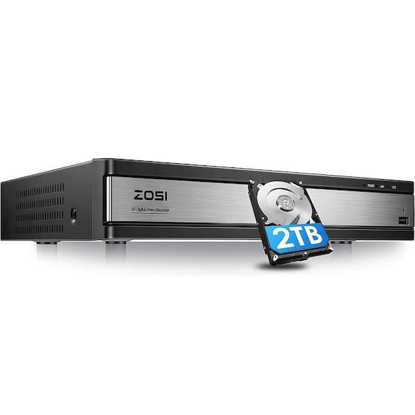 H.265+ 16-Channel 5MP-Lite 2TB DVR Security Recorder Plug-in for HD-TVI, CVI, CVBS, AHD 720p/1080p/5MP CCTV Camera