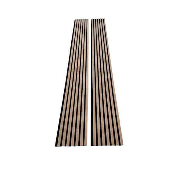Ejoy SAMPLE 6 in. x 10 in. x 0.8 in. Acoustic Vinyl Wall Siding Board in Light Cold Oak Color (1-Pieces)