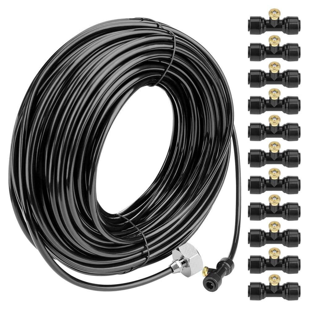 Misting Cooling System 98.4 ft. Line 50 Brass Mist Nozzles 50 T-Connectors 1 Faucet Adapter (3/4 in.) price history on PriceWatchPro
