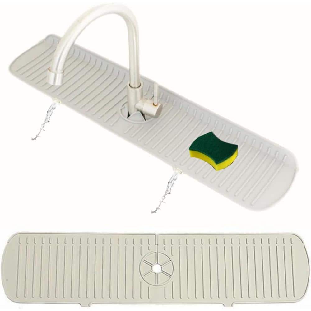 24 in. Faucet Mat Splash Catcher, Handle Drip Catcher Tray, Multipurpose fo