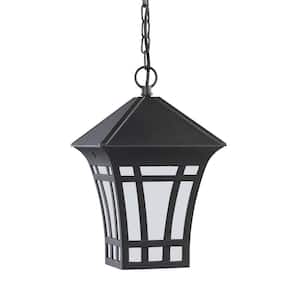 Herrington Black 1-Light Outdoor Hanging Pendant