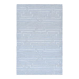 Barry Contemporary Blue 8 ft. x 10 ft. Area Rug