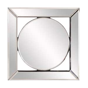 Small Square Mirrored Beveled Glass Contemporary Mirror (12 in. H x 12 in. W)