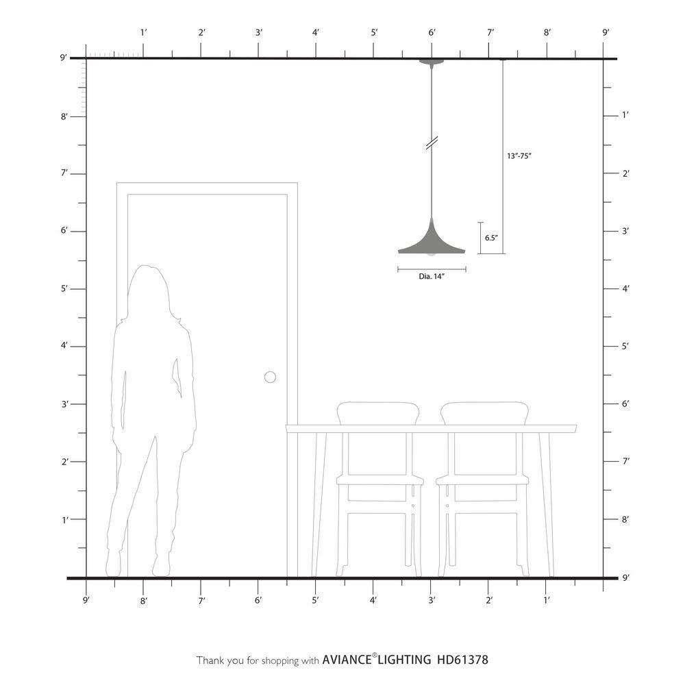 Contemporary Mini Pendant Light in Brushed Aluminum with White Interior